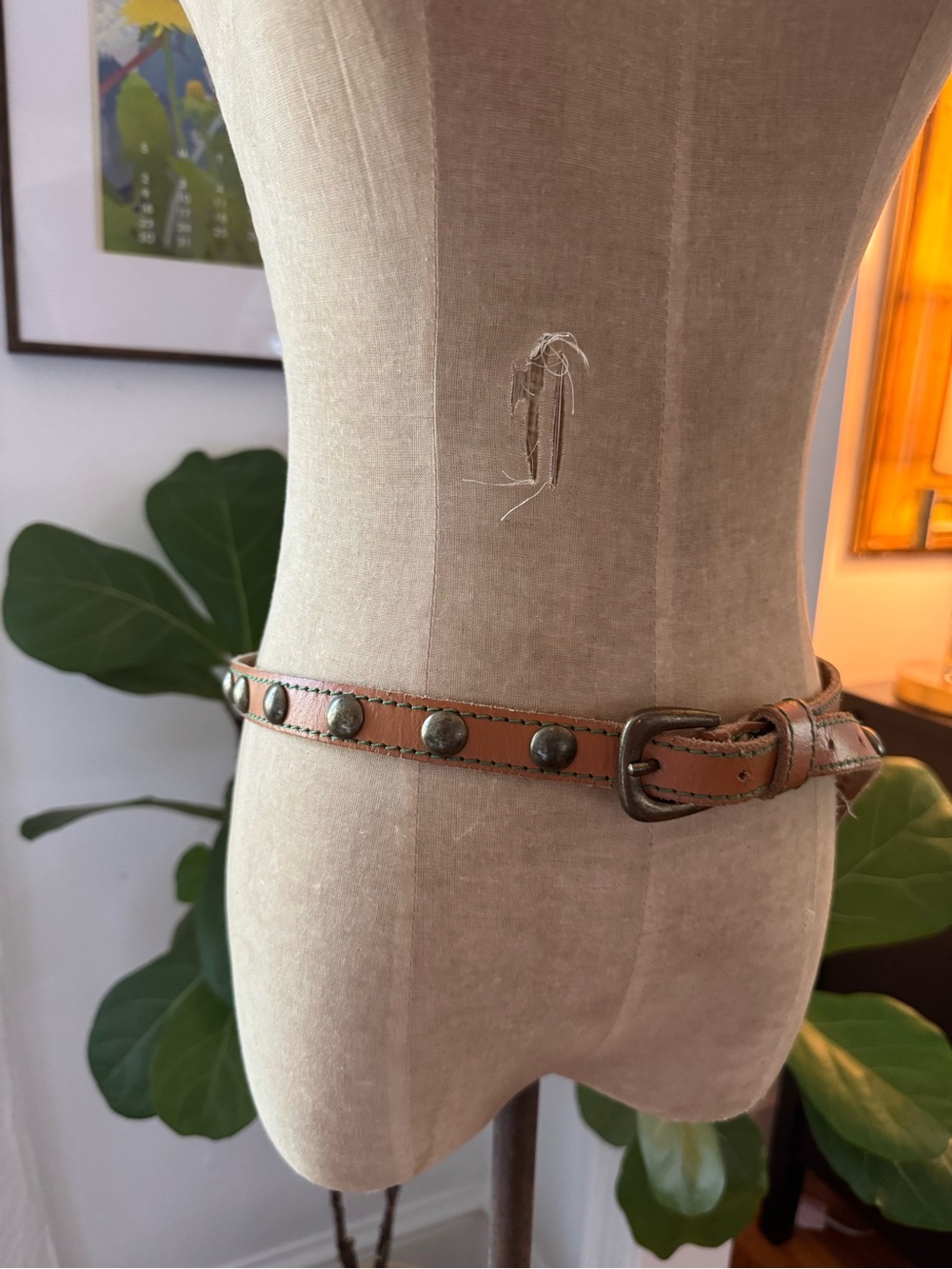 Free People Leather Studded Belt